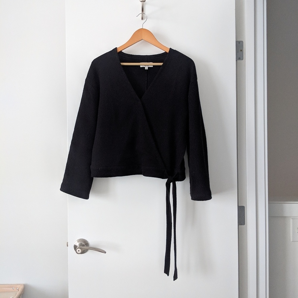 Madewell texture and thread wrap top medium